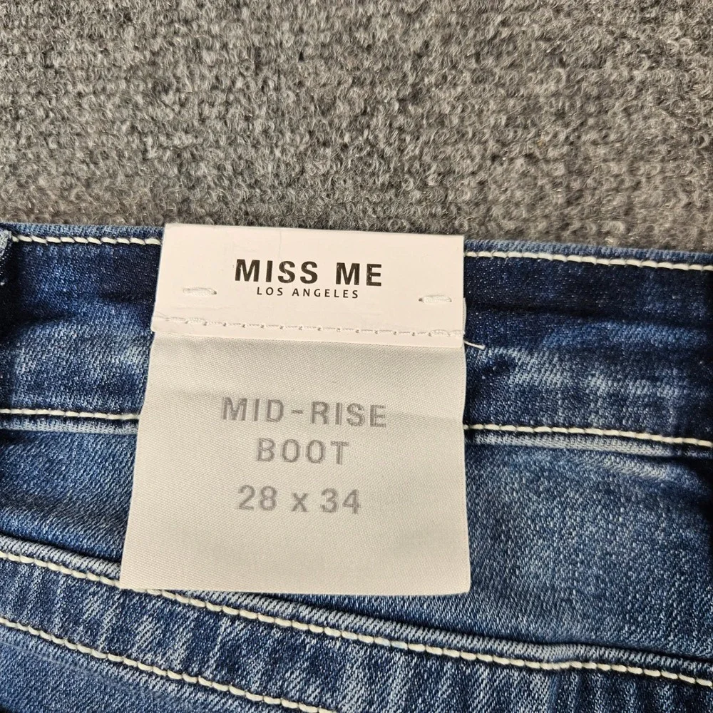 Miss Me Mid-Rise Bootcut Jeans Dark Wash SR201BL Size 28 NWT